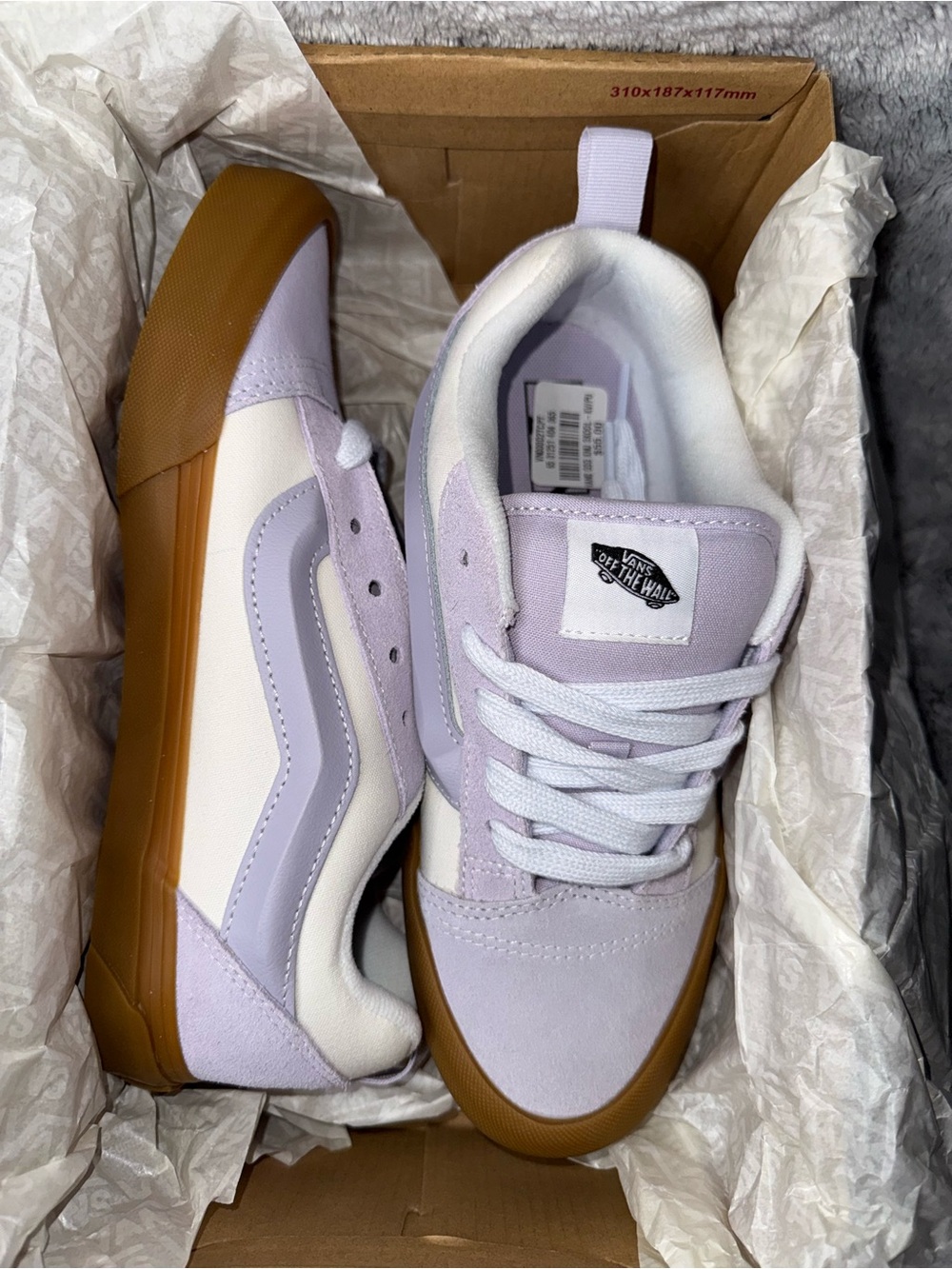 Vans Knu Skool Lavender Gum Sole Jr 6.5 (Women’s 8) NWB  Style #: VN000D2TCPT
